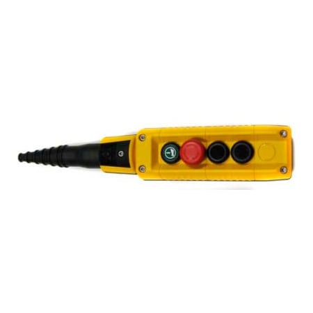 Springer Controls Co T.E.R., F70AY12000200001 MIKE Pendant, 4 Button, Yellow, 2-Speed Buttons F70AY12000200001